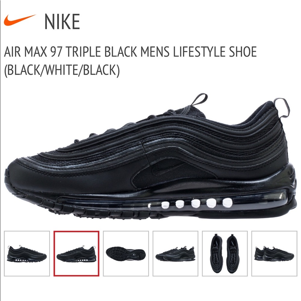Brand New Men’s Nike Air Max 97 in Triple Black
